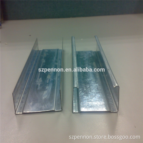 Metal Vertical Channel Stud and Track Drywall Partition